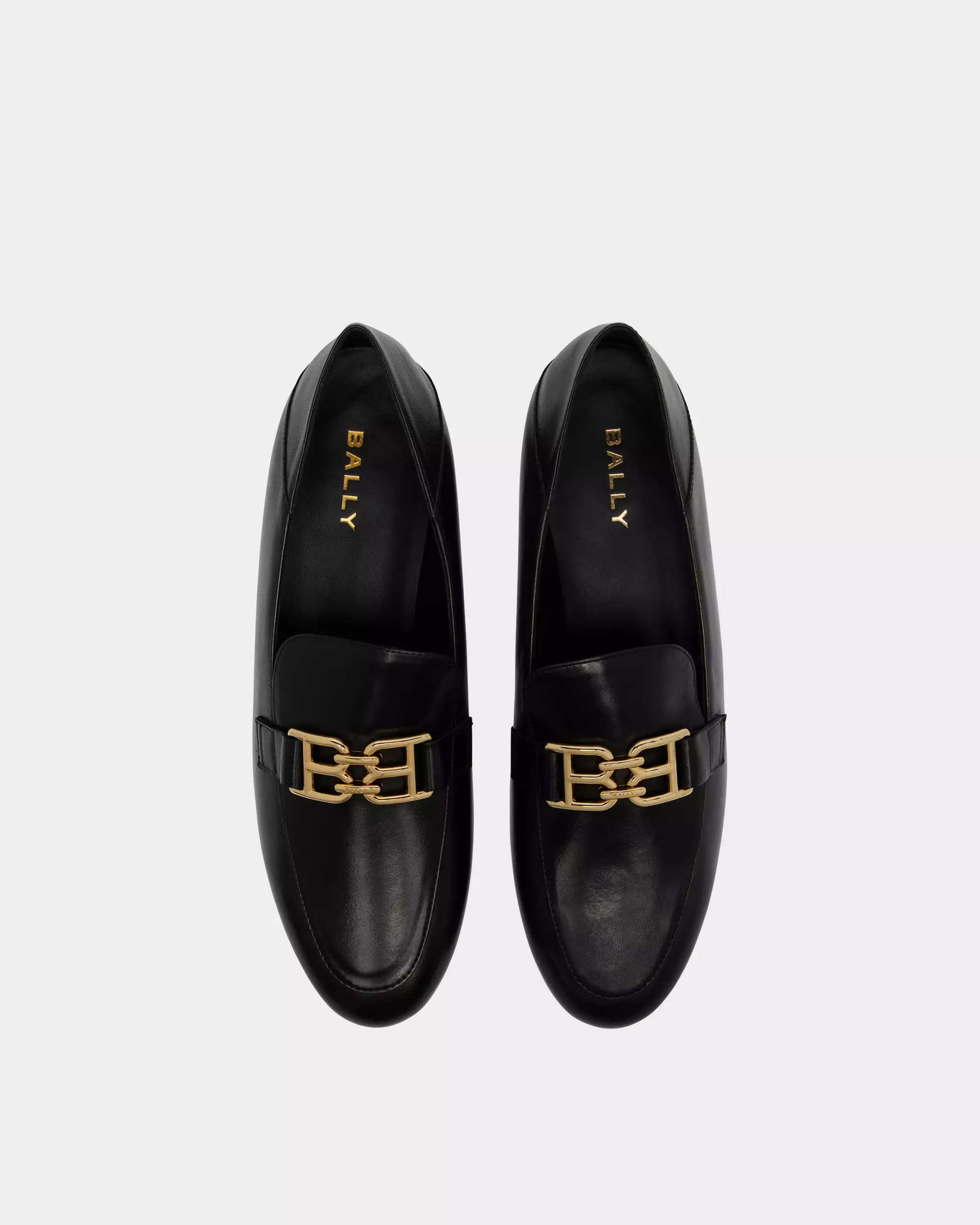 Bally B-Chain Loafer in Leather -  Black