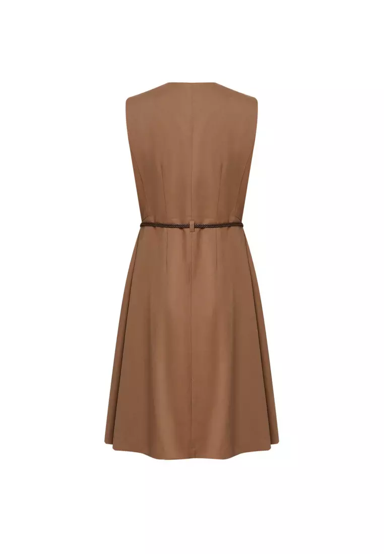 無袖西裝款連身裙