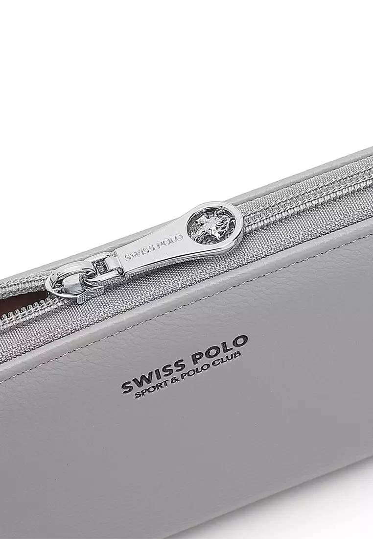Women's Long Zipper Wallet - Grey
