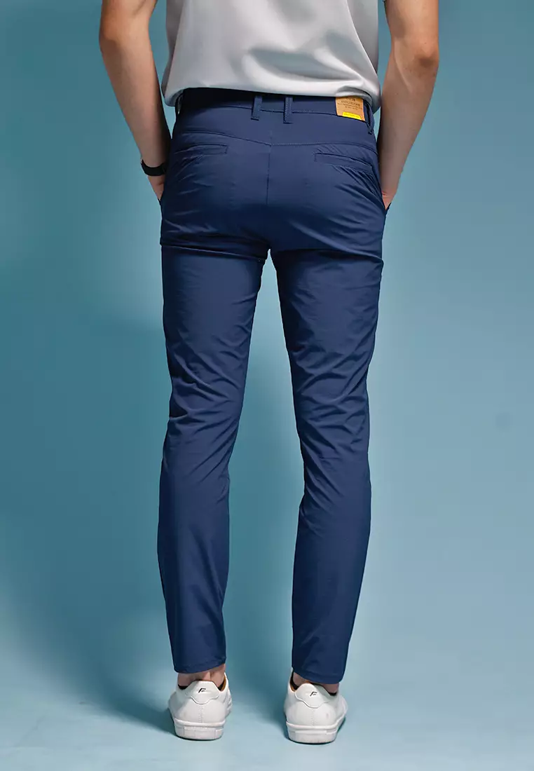 Celana Chinos Long Pants Nylon Stretch OXCON Navy