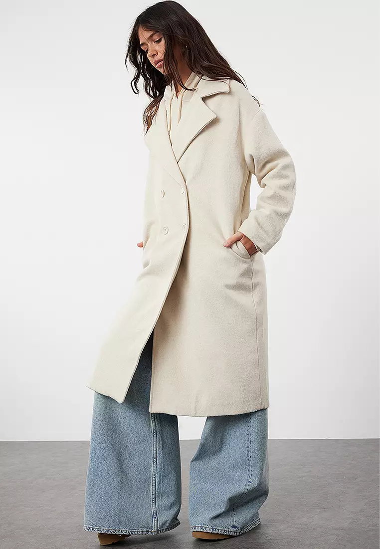 Button Closure Cachet Overcoat