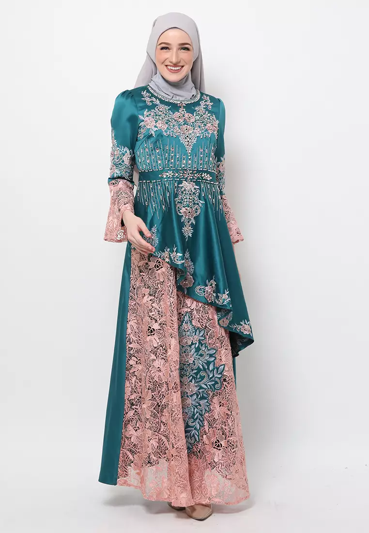 Bibiq Gamis Brokat Satin