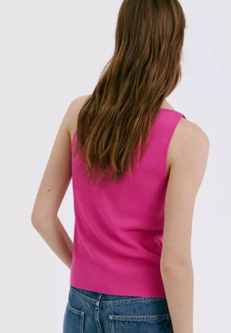 Fine Knit Boat Neck Top