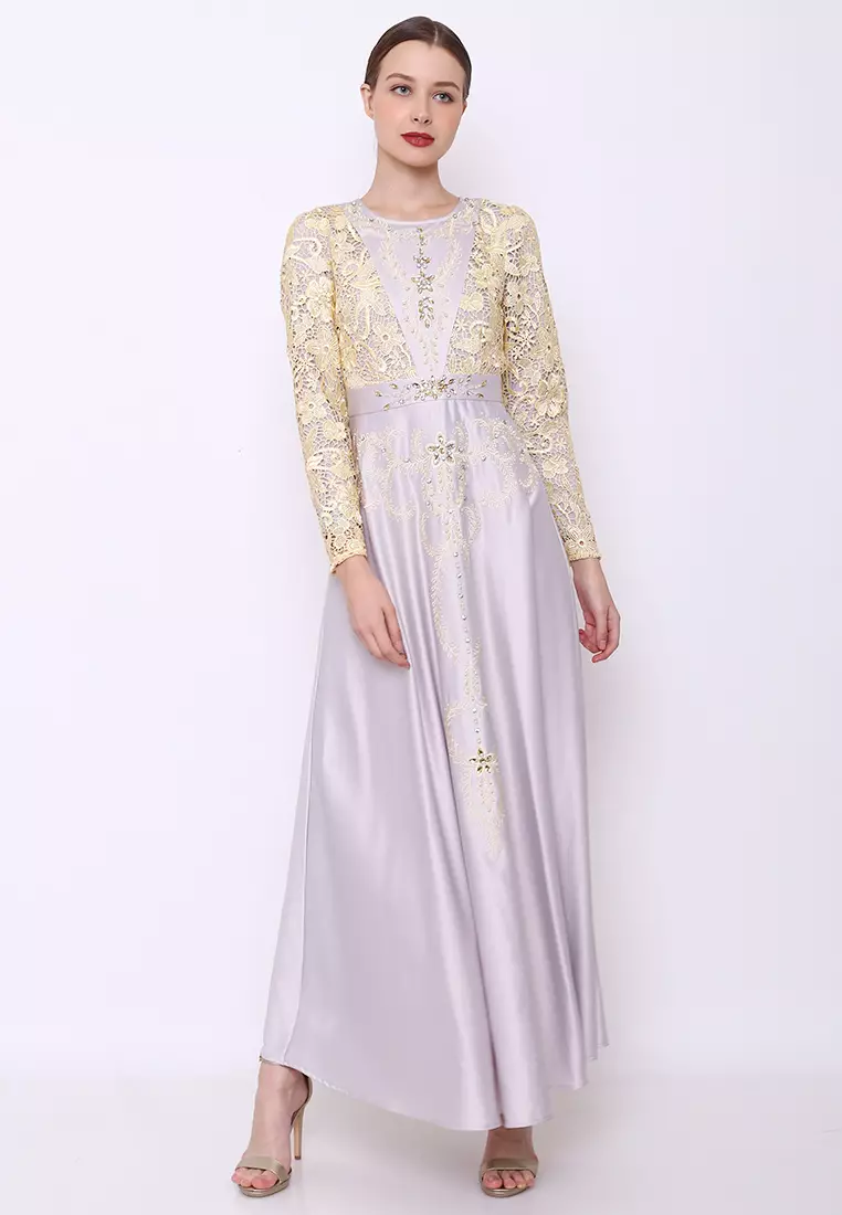 Chamoniq Gamis  Brokat Satin