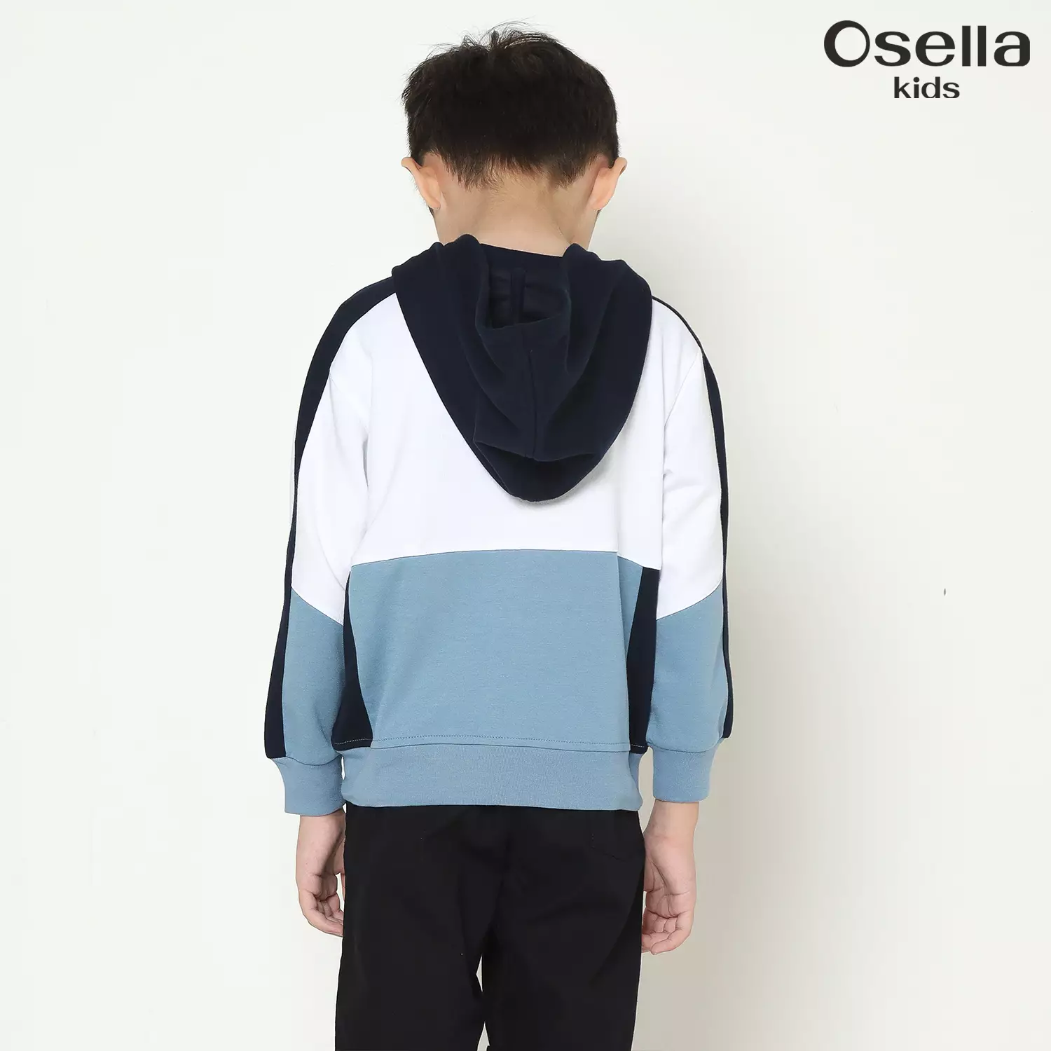 Osella Multicolor Hoodie Jacket in Aqua Blue 2261500536 | Jaket Anak Laki Laki