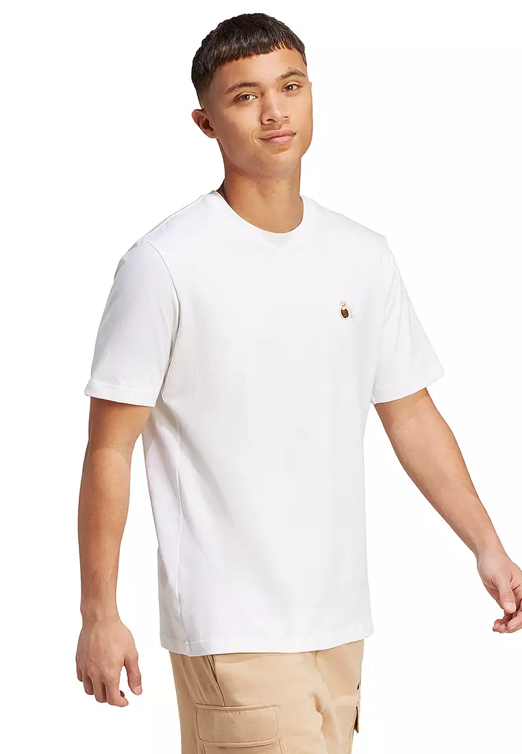 Dog Hoop Patch Graphic T-Shirt