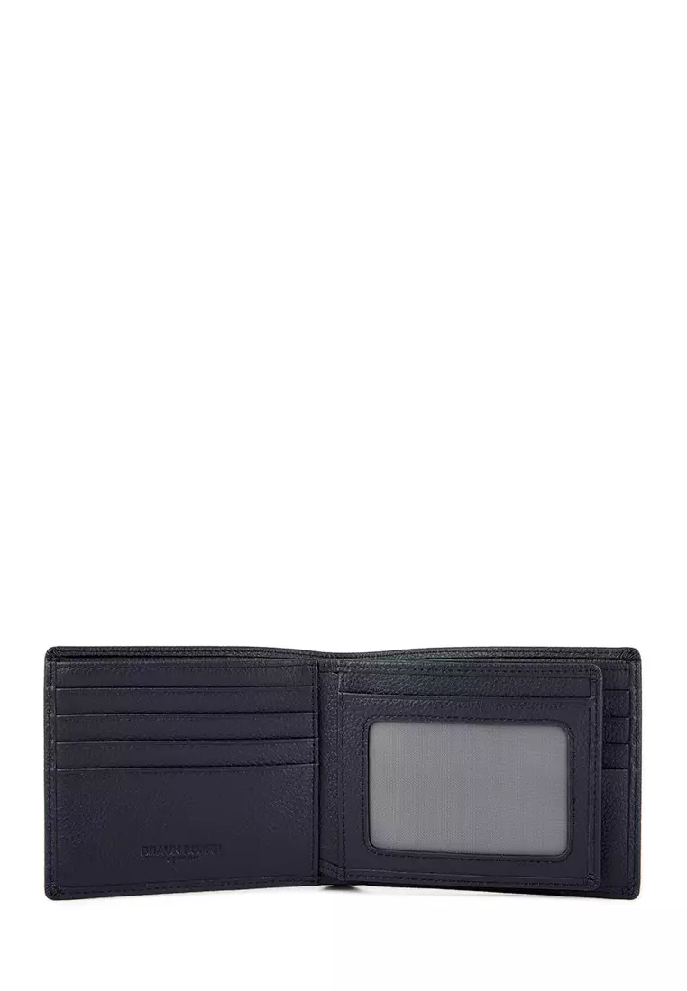 Braun Buffel (Online Exclusive) Shon Centre Flap Cards Wallet in Navy