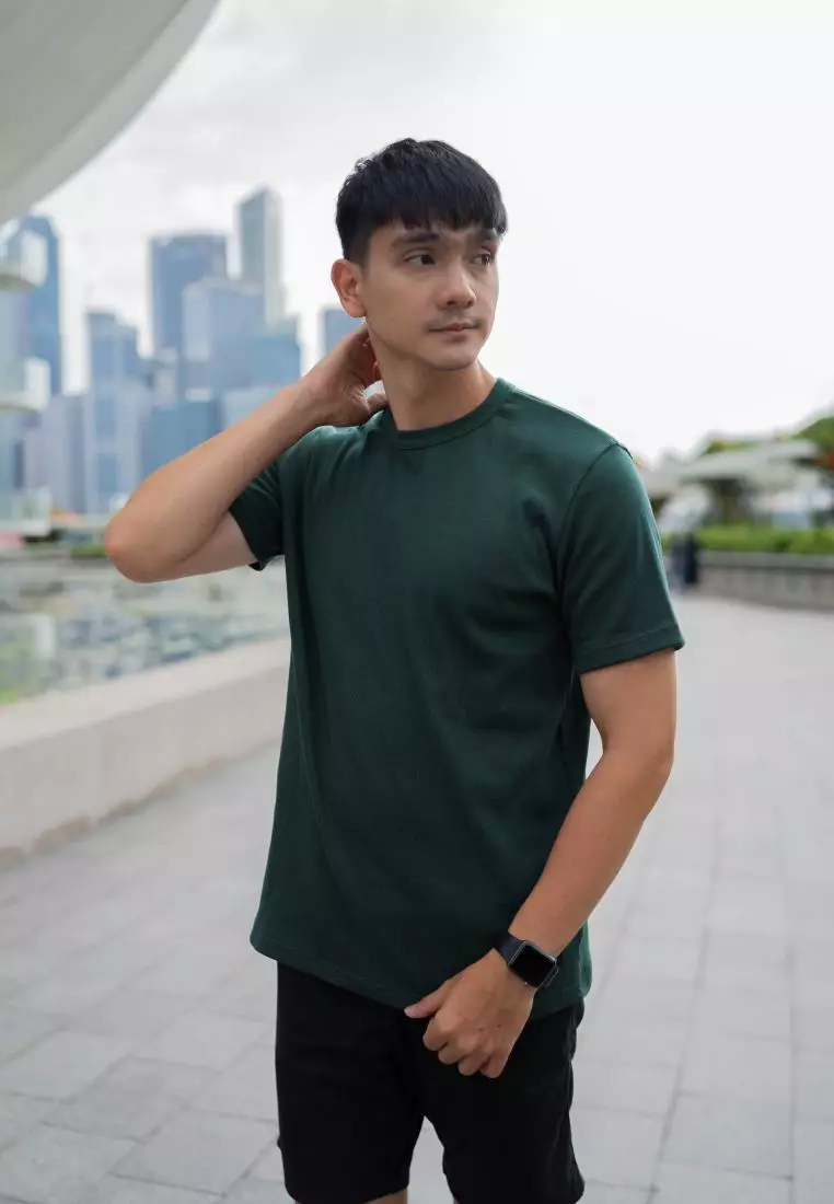 Kale Mark Bottle Green / Atas Kaos Lengan Pendek Pria Premium