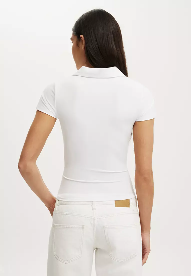 Hold Me Polo Short Sleeves Top
