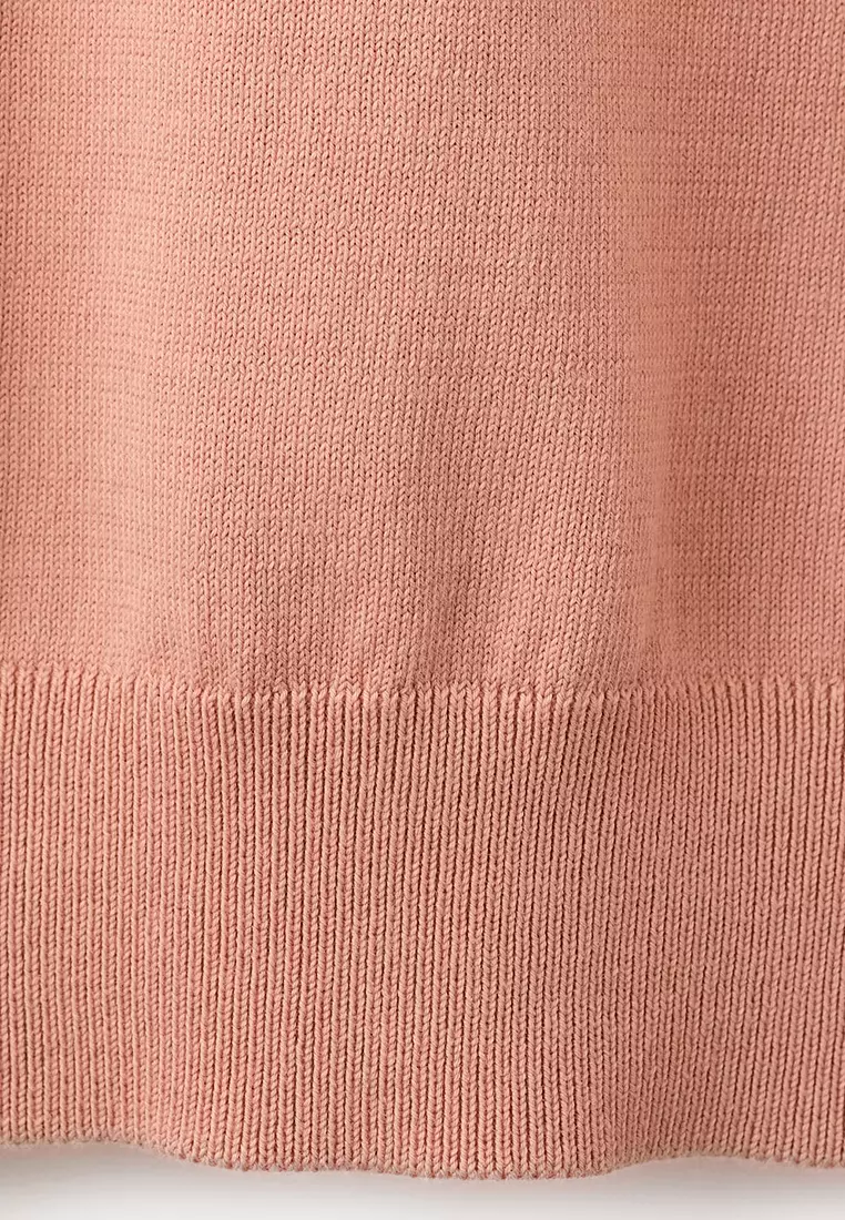 Fine-Knit Polo Shirt