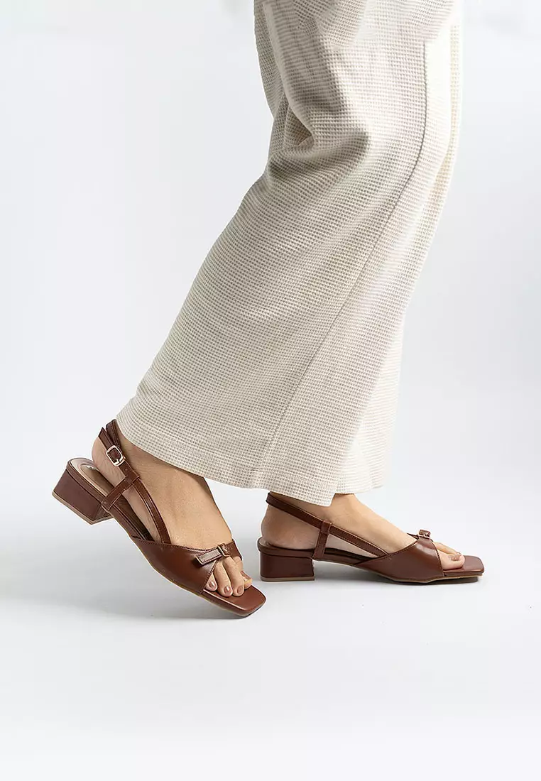 Paula Buckle Sandal Heels