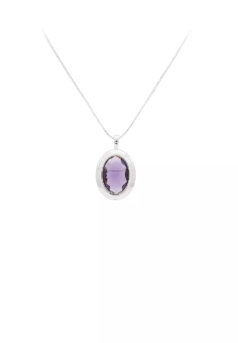 Purple deals fashion necklace