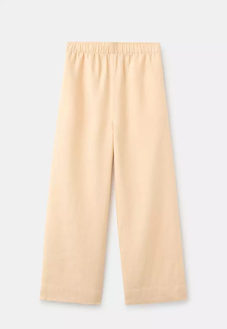 Straight Linen Trousers