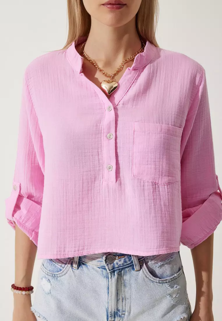 Half Placket Blouse