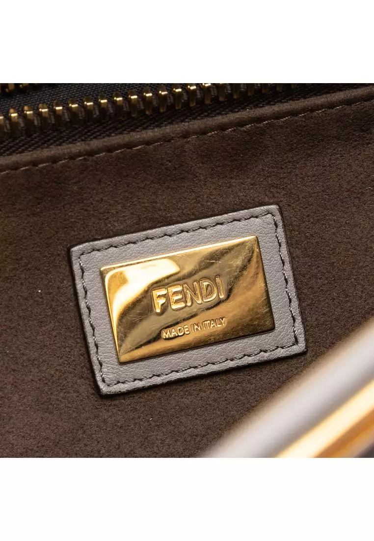 Pre-Loved Fendi Large Calfskin Peekaboo Iconic Satchel