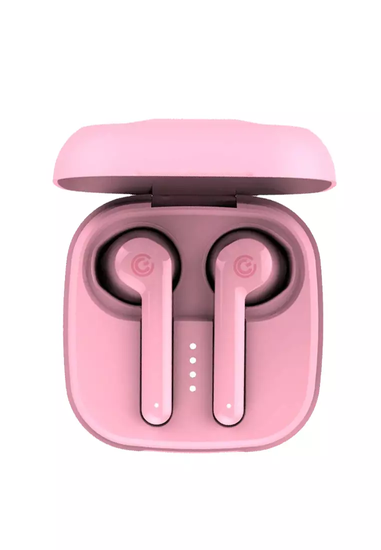 SonicGear TWS 1 Pink True Wireless Bluetooth Stereo 60ms Low Latency with 38 Hours Playback Time TWS Earbuds