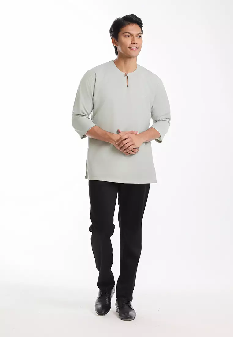 Byford Kurta Tiga Suku Slim Fit - 3926003A-40LightGreen