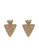 Red's Revenge 金色 Bold Triangle Dangle Earrings E8FBAAC65A3B2FGS_1