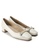 Shu Talk beige AMAZTEP Squared Toe With Classy Bow Pumps 8FCD3SHF2B1200GS_6