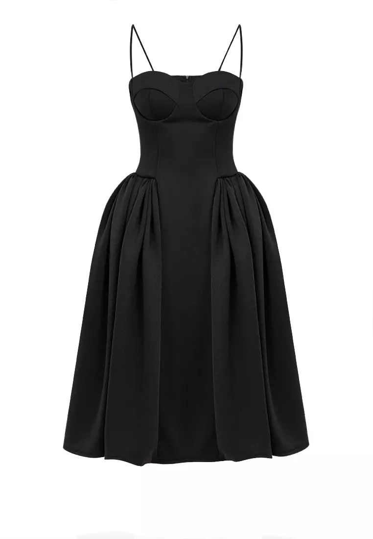 Simone Bustier Drop Waist Midi Dress
