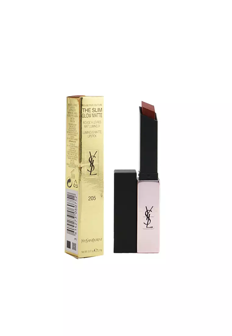 Discount on Yves Saint Laurent  shoes - SKU: Yves Saint Laurent - Rouge Pur Couture The Slim Glow Matte - # 205 Secret Rosewood 2.1g/0.07oz