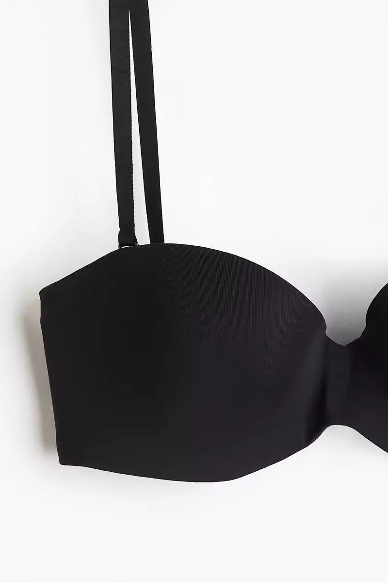 Padded microfibre balconette bra