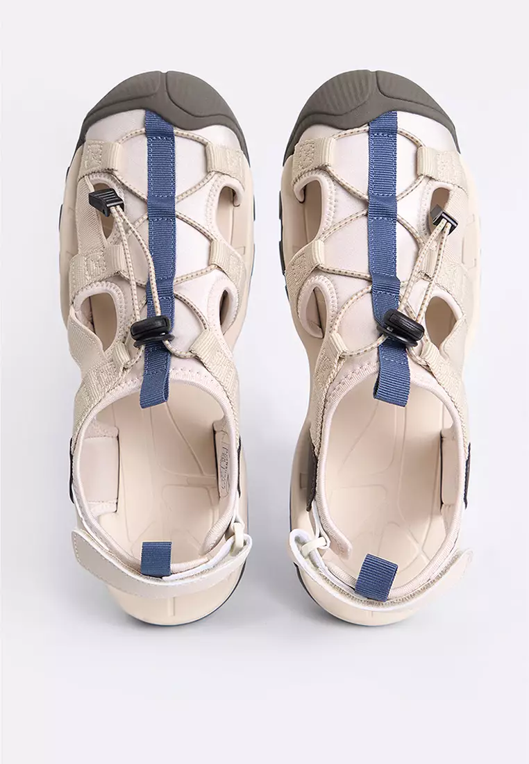 Men's Sandals with Cord Strap and Rubber Toe Bumper