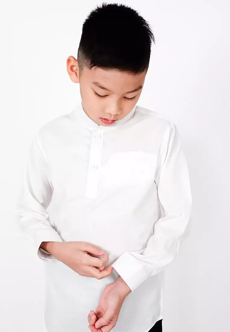 Ryusei Shirt Kids Nakayama White