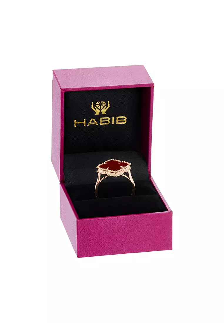 HABIB AL-ZAHRA | Carnelian Ring in 750/18K Rose Gold 270901124(RG)-CARN