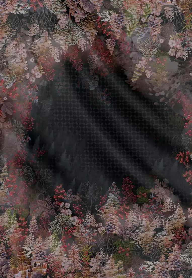 Holiday 3 Voile Square - Charcoal Frost