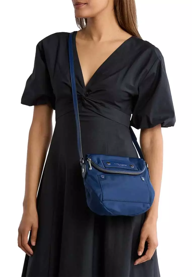 Preppy Nylon Mini Natasha Crossbody Bag Azure Blue M0012909