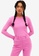 Monki pink Stretchy Ribbed Long Sleeved Top 544D0AA5DAEF71GS_1