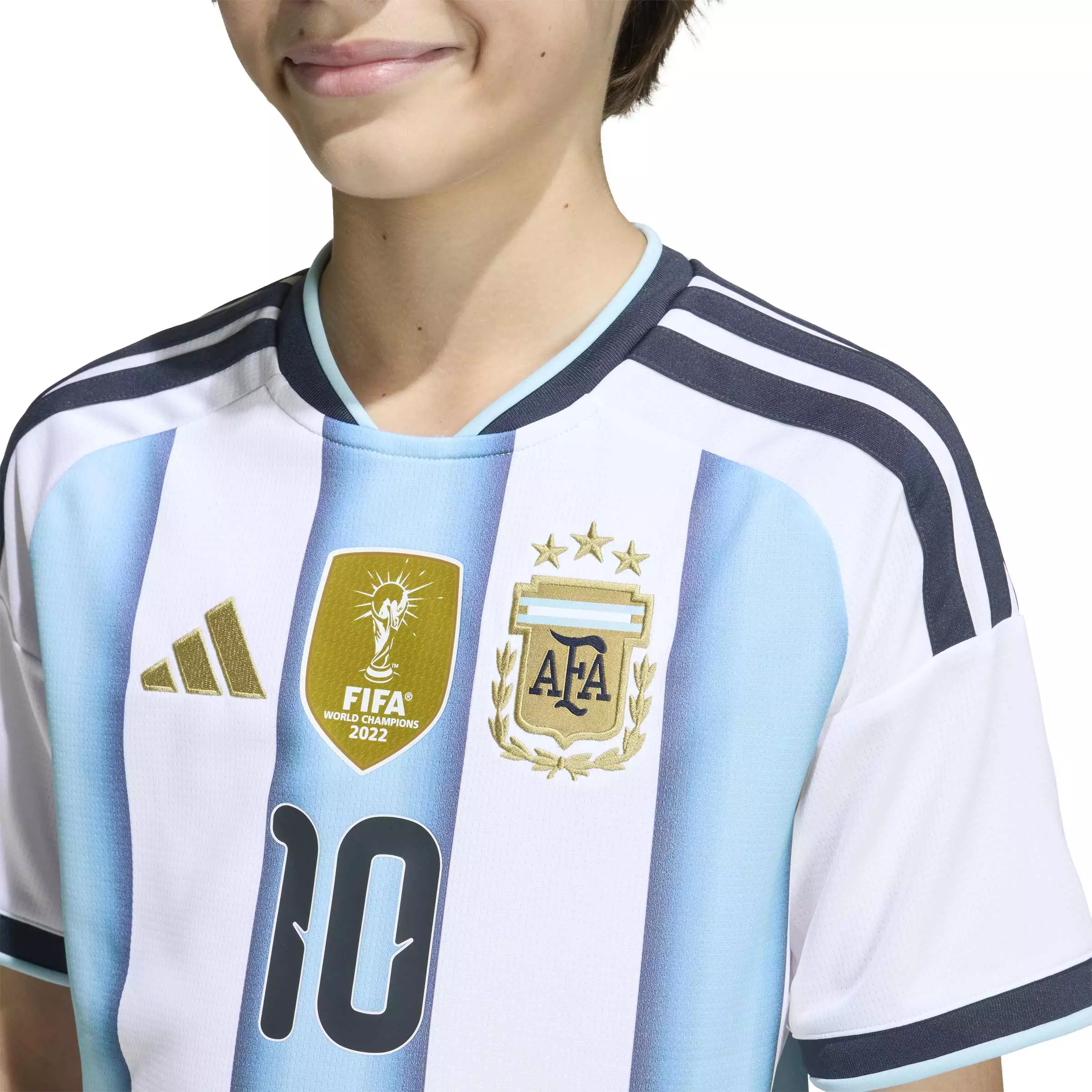 ADIDAS Argentina 26 Home Messi Kids Jersey KA8115 - Jersey Anak (Putih)