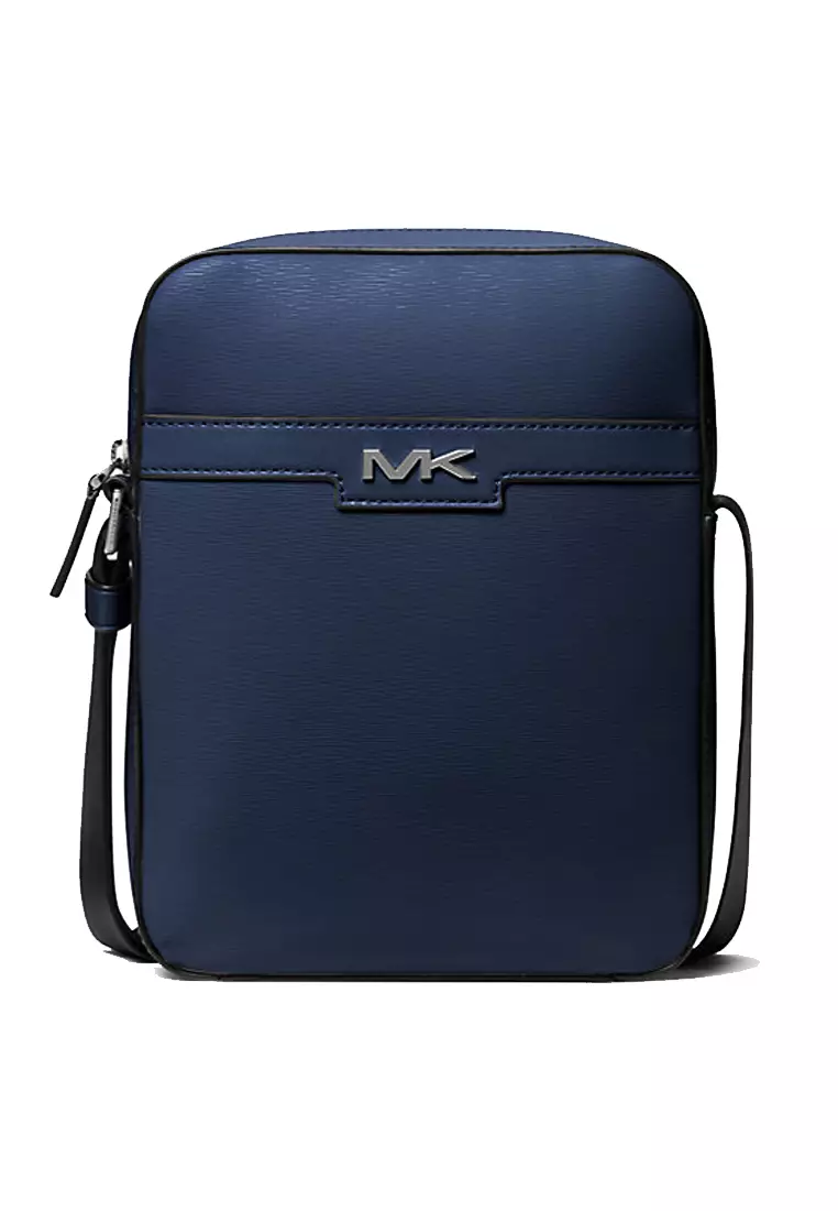 Michael Kors COOPER FLIGHT BAG Cow leather small men s single shoulder crossbody bag 37F3COLC6U NAVY