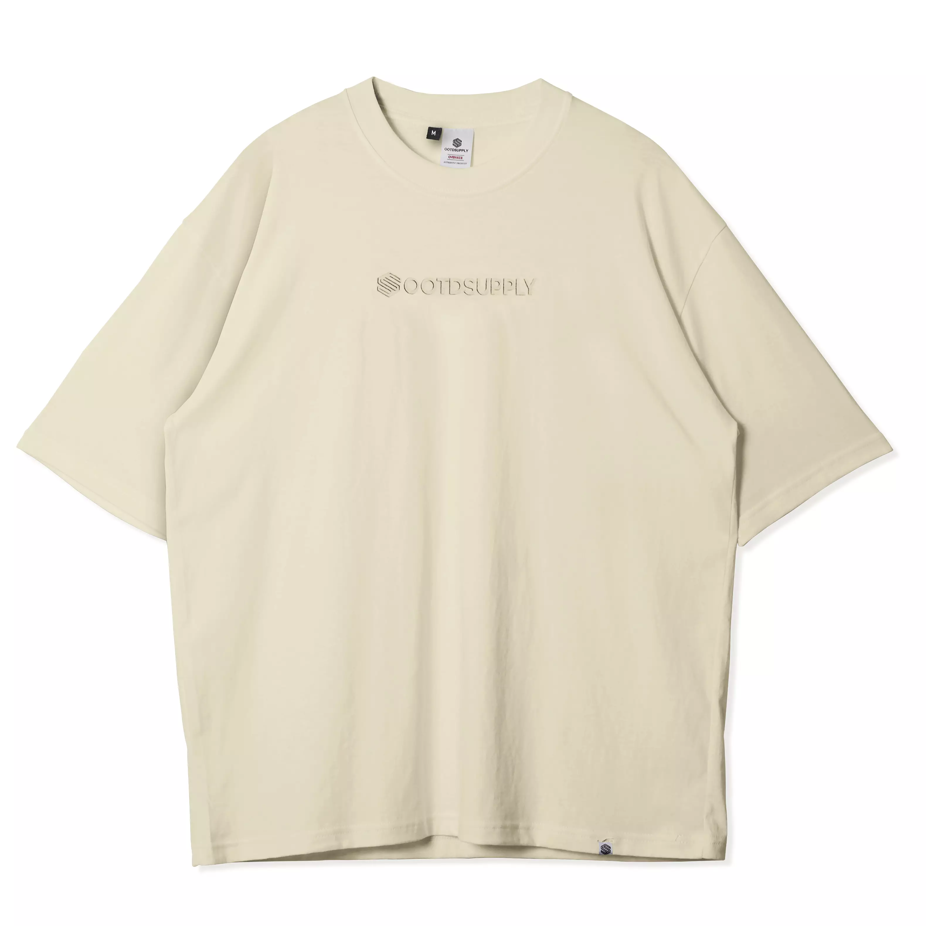 OOTDSUPPLY Oversized Tshirt Highdensity Glory Cream I Oversize Pria and Wanita