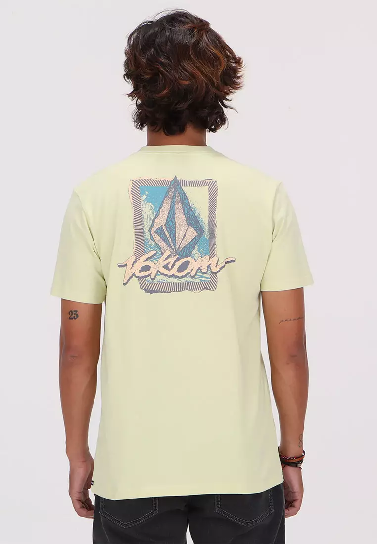 MBT FROTHY POSTCARD SHORT SLEEVE TEE MUTED LIME