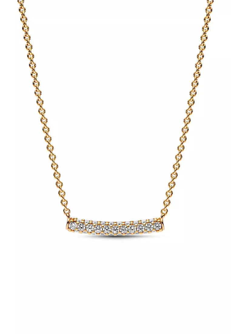 Pandora gold sales plated necklace