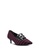 House of Avenues red GROOVY BLOCKS STUDS PUMP 4415 Burgundy A8DFBSH61CC3AFGS_2