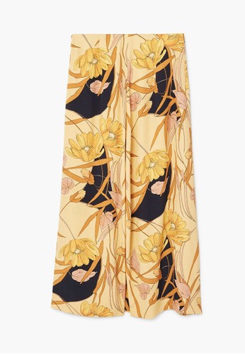 Jual Mango Floral Palazzo Trousers Original  ZALORA 