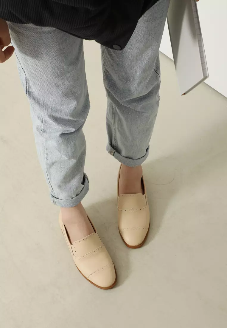 Brogue Leather Loafers TH128-2