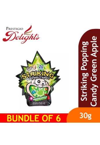 Prestigio Delights Striking Popping Candy Green Apple 30g Bundle of 6 CB981ESE8666B2GS_1