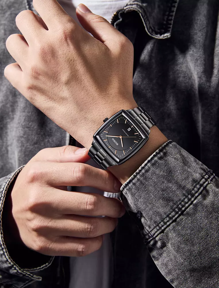 Jam Tangan Pria Original Full Luminous Kuarsa Jam Tangan Cowok Tali Stainless Steel Fashion Classic allblack