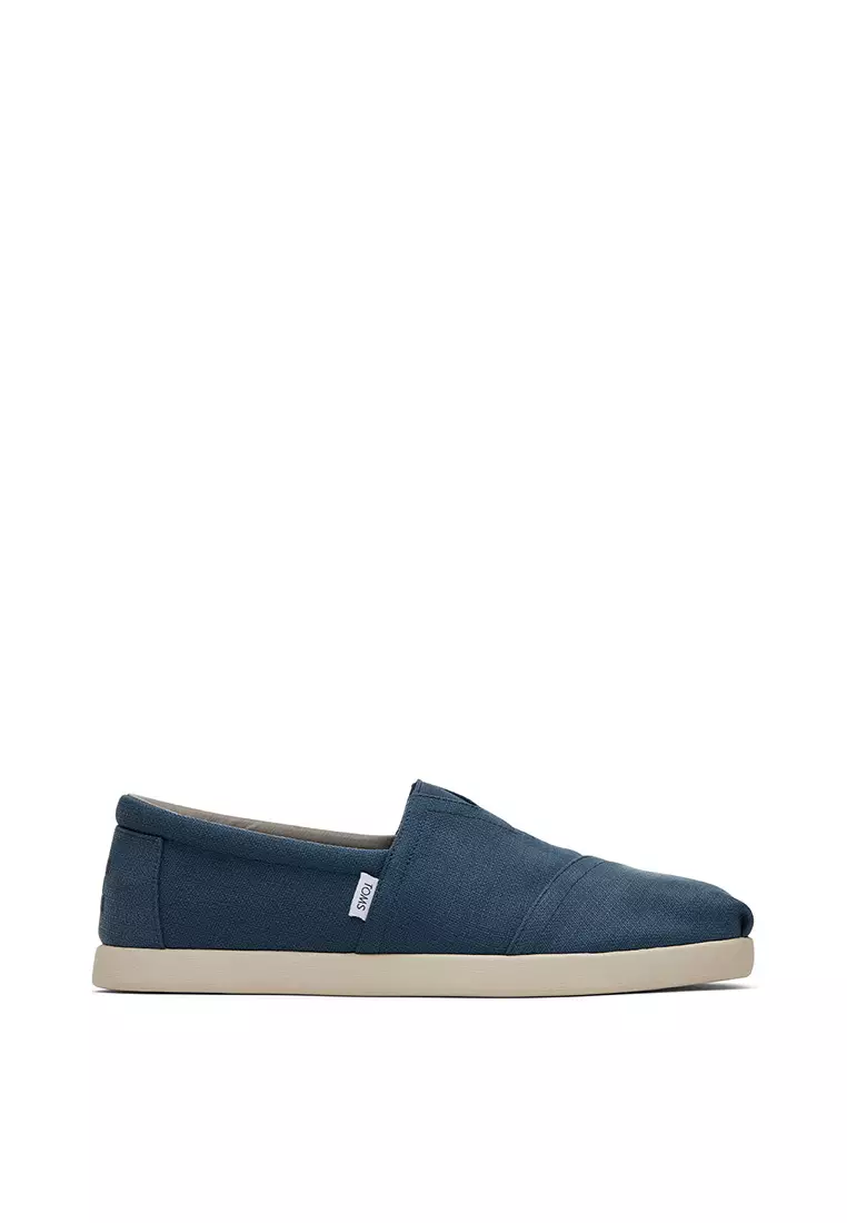 Discount on Toms  shoes - SKU: Espadrille Alpargata Forward Men - Dark Indigo Refibra Canvas