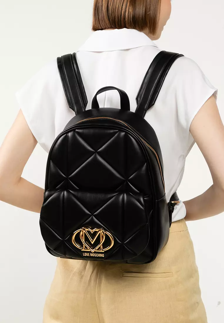 Embossed Quilted Backpack (nt)