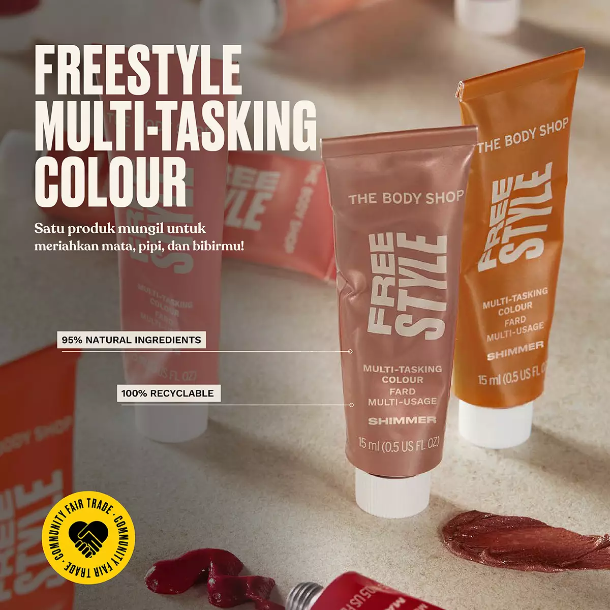 Sheer Touch Lip And Cheek Tint Brave 8ml