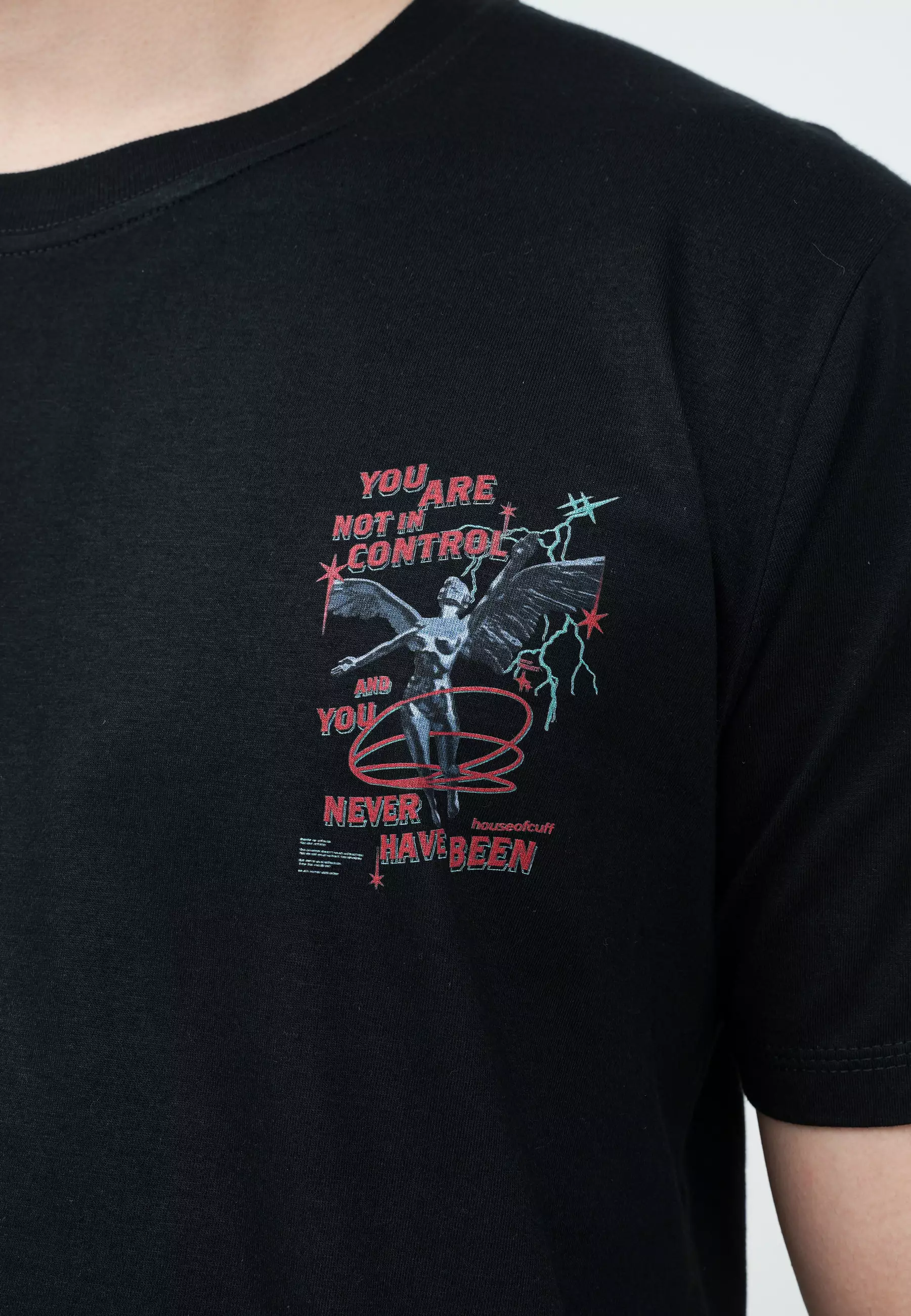 Houseofcuff T-shirt Kaos Hitam Never Have Been Tersedia Size S - 4XL