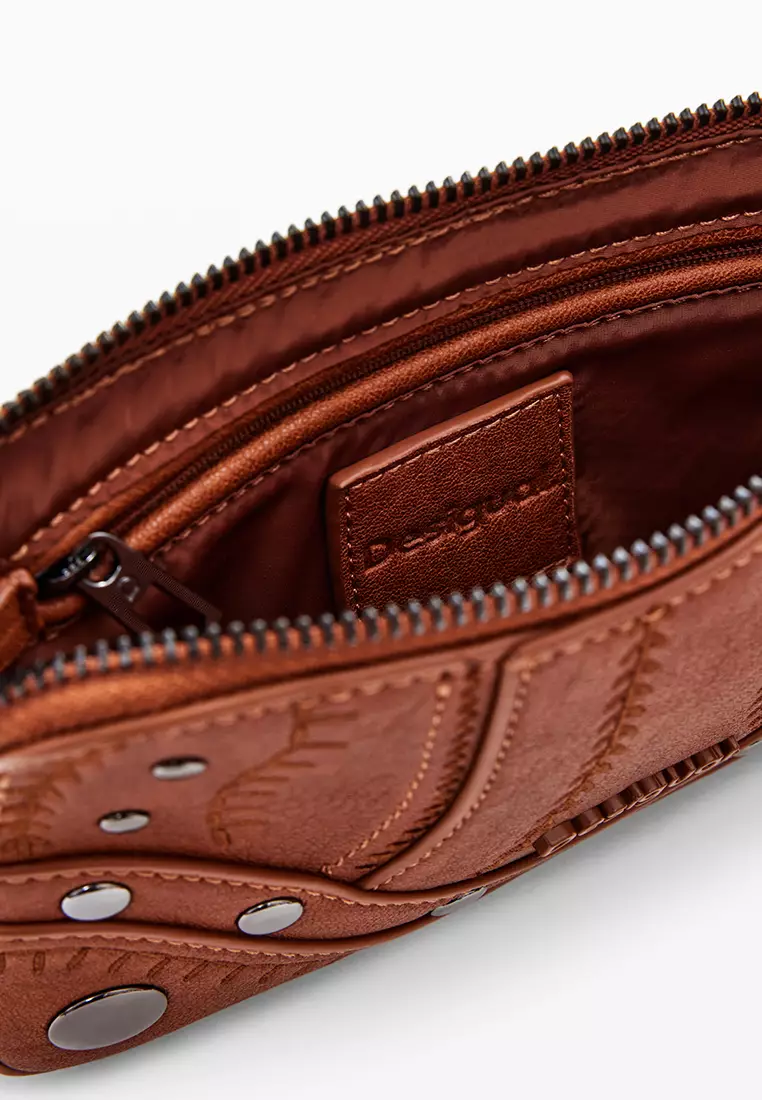 Medium embroidered crossbody purse