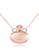 Majade Jewelry pink and gold MAJADE - Bottle Amphora Vessel Strawberry Rose Quartz 925 Silver Necklace 6CD15ACDC48FC1GS_5