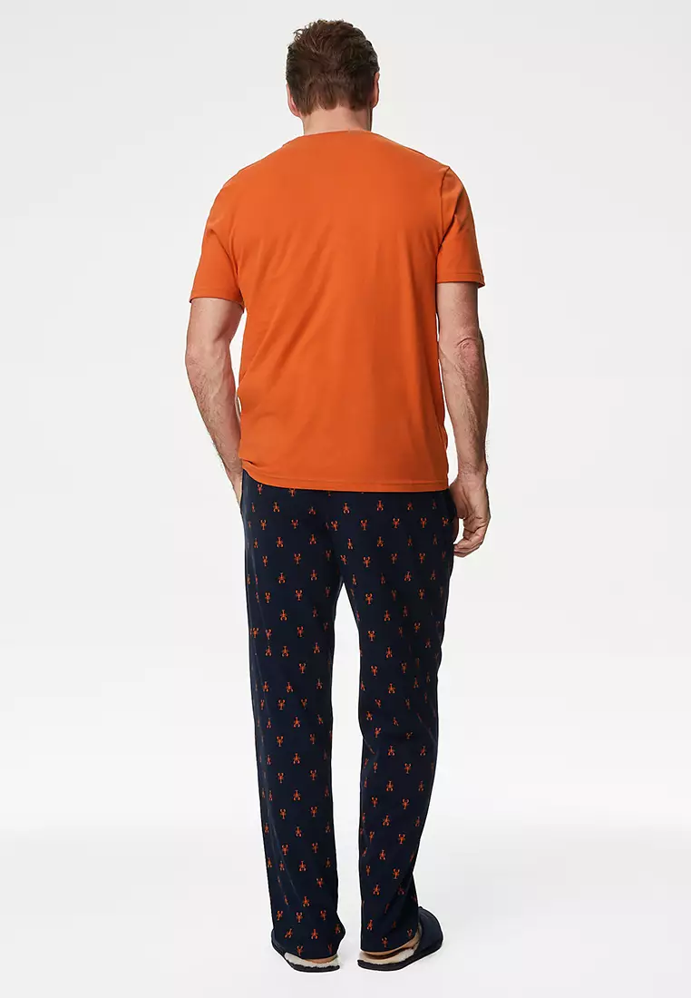 Pure Cotton Lobster Print Pyjama Set