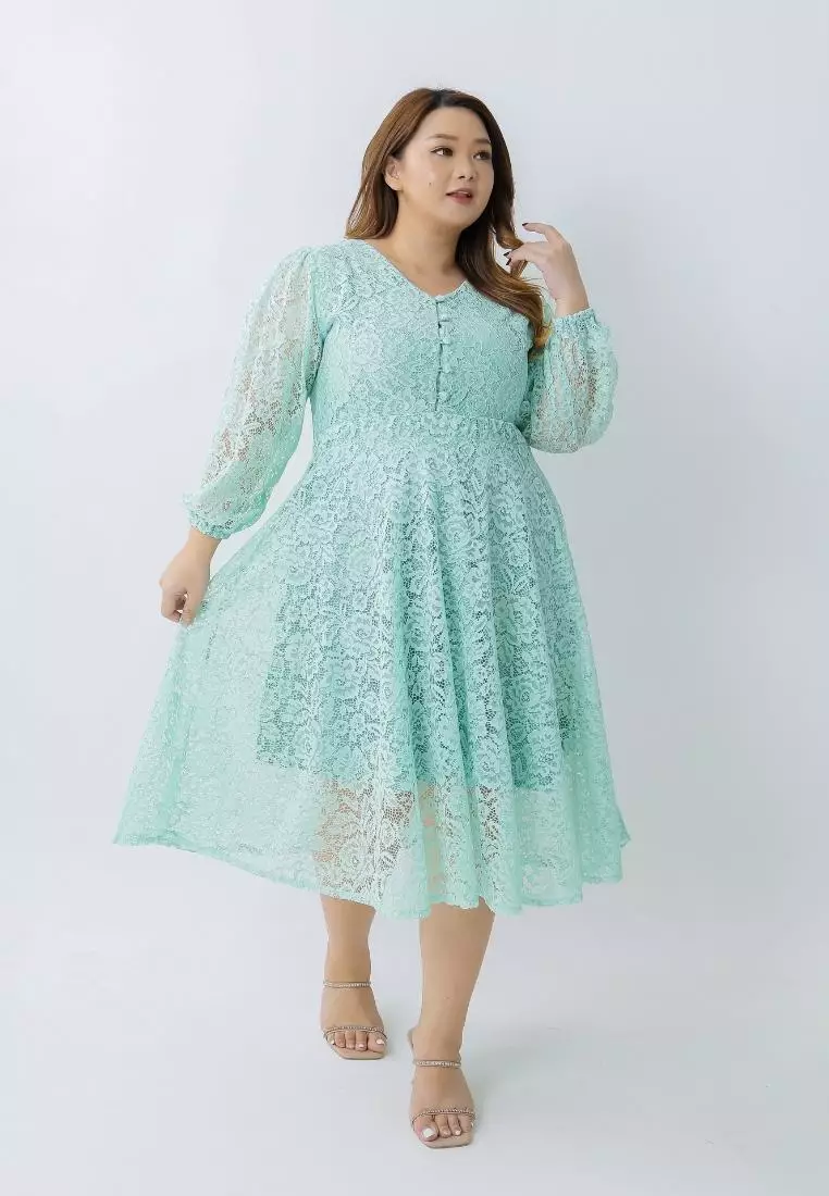 Plus Size Dress Hye Ji Mint